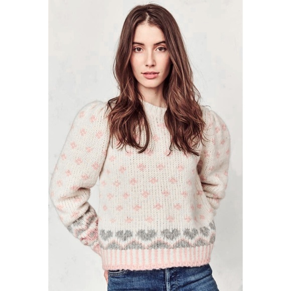 Nwt Loveshackfancy Rosie Pullover Milky 